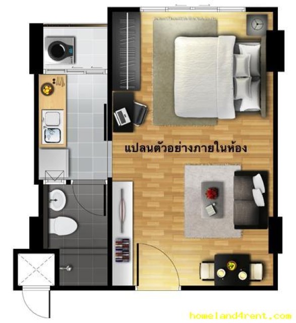 SALEขายห้องชุดในดีคอนโดไมน์ ภูเก็ต กะทู้ ชั้นที่.4เนื้อที่29.94ตร.มขาย 2.19 ล้าน